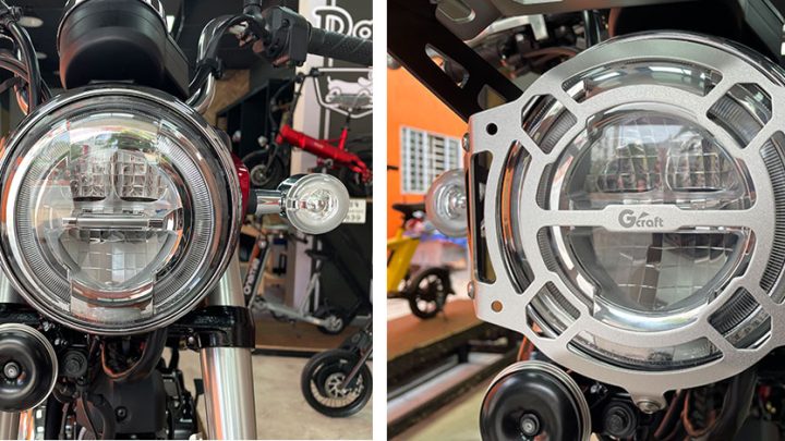 Chụp bảo vệ đèn pha Honda Dax 125 hiệu Gcraft Thái Lan