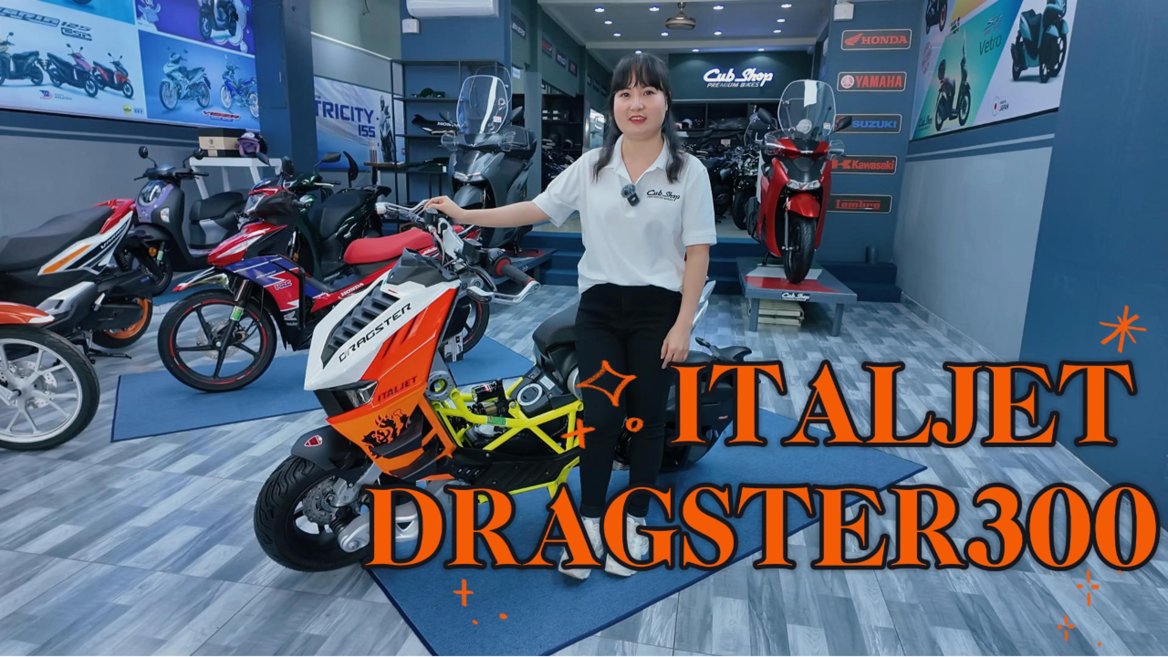 Italjet Dragster 300 (Malossi) – Mẫu xe tay ga độc lạ, vừa cập bến Cub Shop