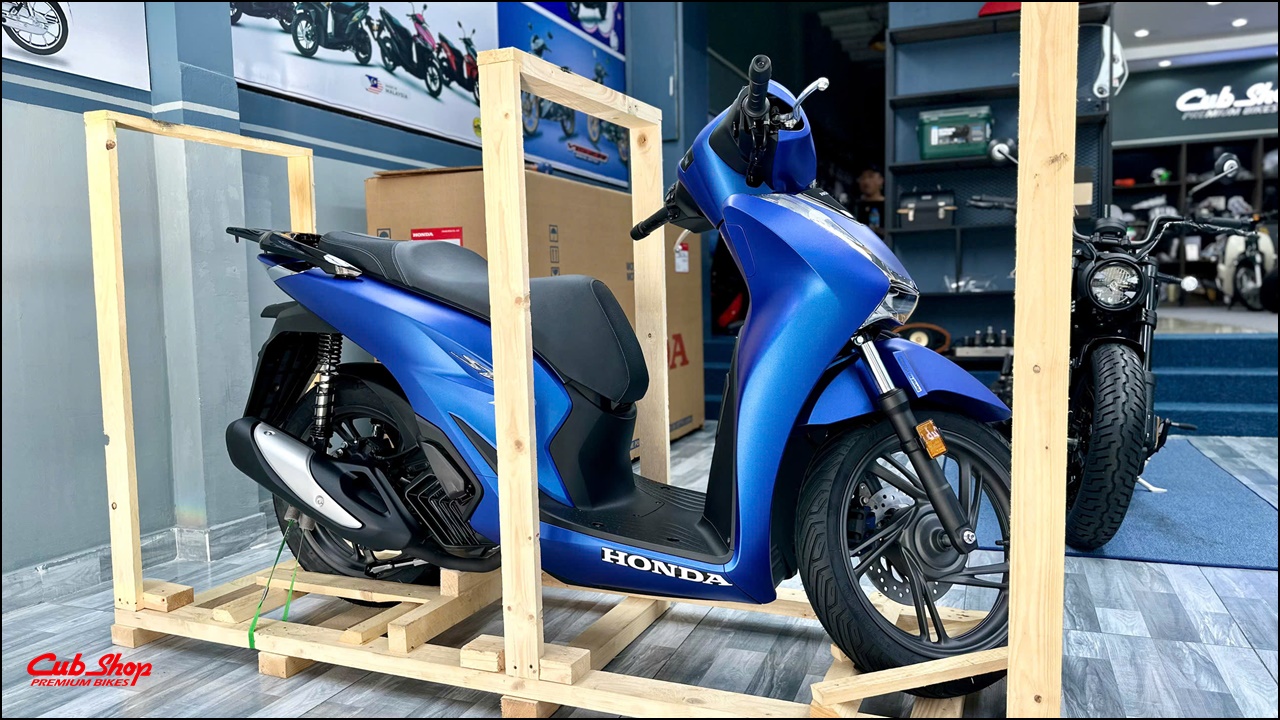 Honda SH Ý 150i – phiên bản màu xanh dương nhám Matt Pearl Pacific Blue - CubShop (9)