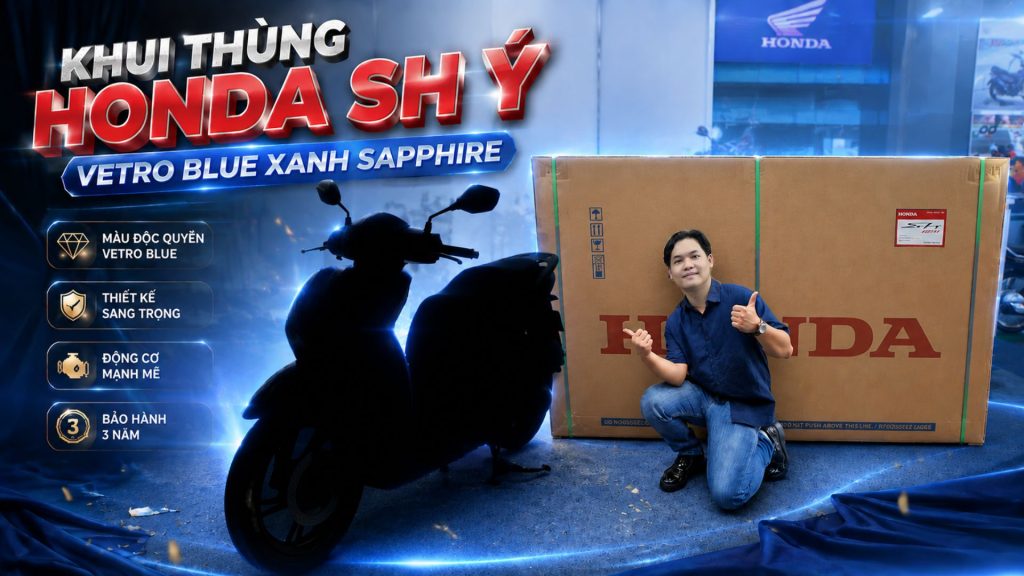 HONDA SH Ý VETRO BLUE