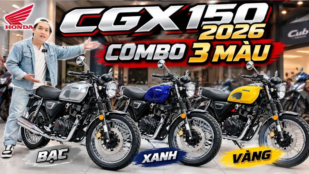 Combo đủ 3 màu Honda CGX150 Vintage 2026