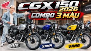 Combo đủ 3 màu Honda CGX150 Vintage 2026